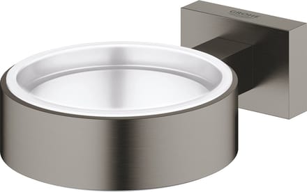 GROHE Essentials Cube Houder - Hard Graphite Geborsteld (mat donker grijs) - 40508AL1