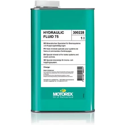 Huile minérale commande frein et embrayage pour motorex HYDRAULIC FLUID 75 pour moto quad