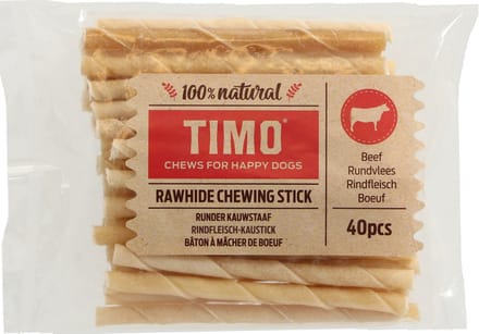 Timo Rund Kauwstaaf - Hondensnacks - Rund 13 cm 40 stuks Medium