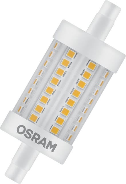 LED Eco-Vervanger R7s TL-Lamp Kort 8W - Warm Wit Licht (2700K)