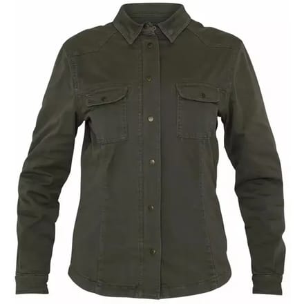 John Doe Motorshirt voor dames, kleur olijfgroen