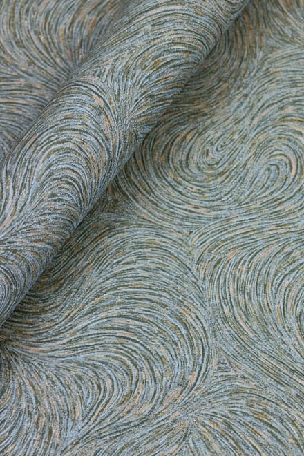 BREED BEHANG GROEN/BLAUW RETRO MODERN RASCH 970111