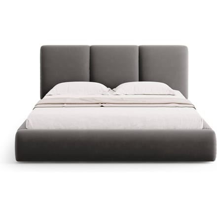 Bedframe Nicolas velvet met opbergruimte en hoofdbord 200 x 200 cm | Cosmopolitan Design
