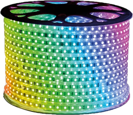 Braytron - LED Lichtslang - 100m RGB 10W p/m - 16mm breed - 230V Plug and Play