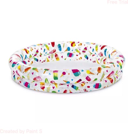 Intex zwembad ijsjes print - 122x25 centimeter