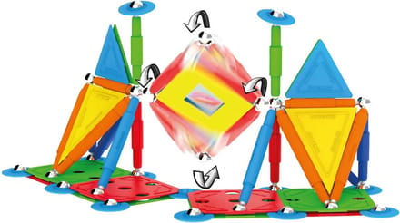 Magneet speelgoed Supermag Multicolor 85 SM0658 Multikleur