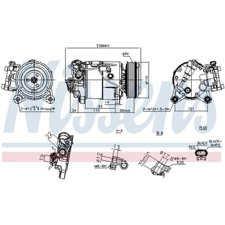 Airco-compressor NISSENS 891019