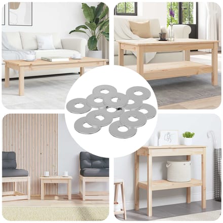 vidaXL - Washers - 33962 - st - Zilver - IJzer