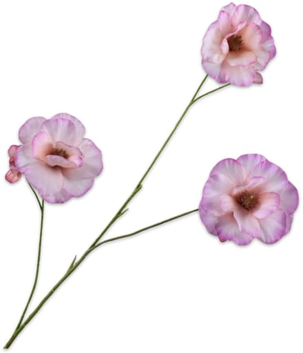 Silk-ka Kunstbloem-Zijden Bloem Lisianthus Tak Roze 72 cm