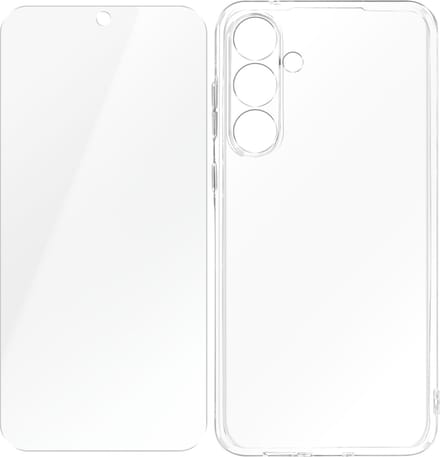 4smarts, Hoes Geschikt voor Samsung Galaxy A55 9H gehard glas, Transparant