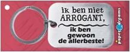 Paper Dreams | RVS Sleutelhanger | Ik ben niet arrogant
