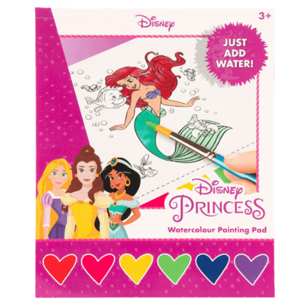 Disney Princess Watercolour Painting Pad – 27 Stuks