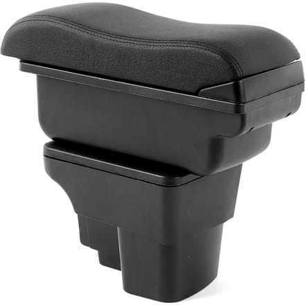 Boîte de rangement organisateur pour accoudoir de console centrale Remplacement Convient pour Kia Rio 3 2012 2016 black