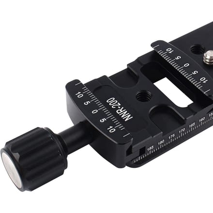 200mm Rail Nodale Schuifplaat Snelkoppelklem Voor Camera Macrofotografie black