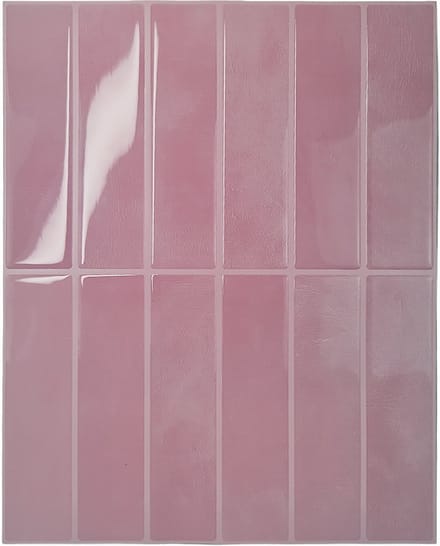 Tegelsticker Roze Langwerpig