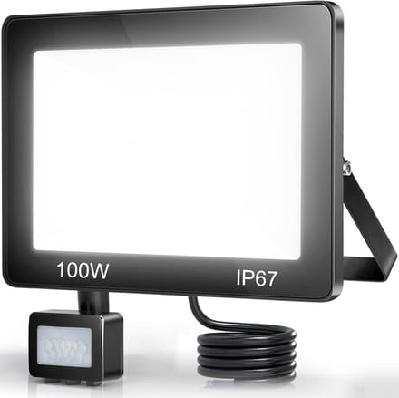 Krachtige 100W LED Buitenlamp met IP67 Waterdichte Bewegingssensor