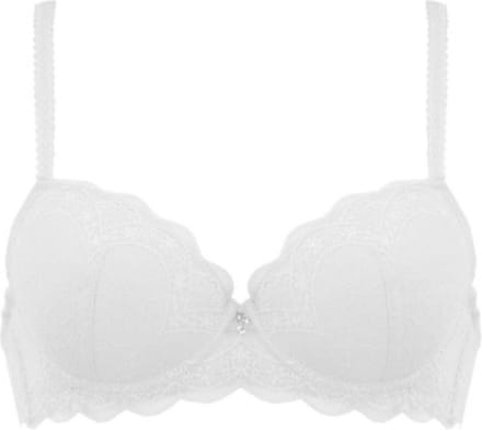 Naturana padded lace beugel BH 80D wit