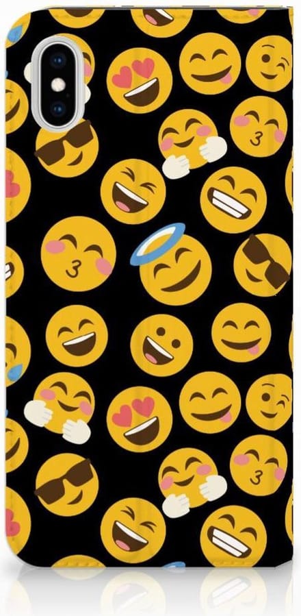 Apple iPhone Xs Max Hoesje met Magneet Emoji