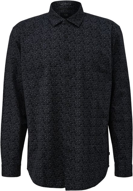 Q/S designed by - Heren hemd - Maat XL - Mannen - 99A0 GREY/BLACK - katoen