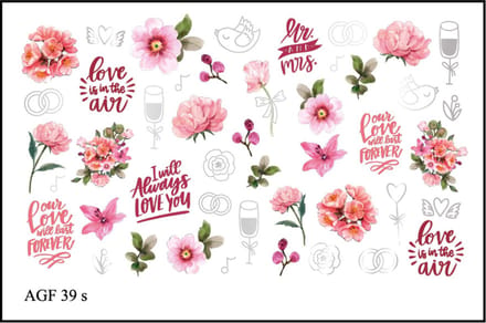 Korneliya Airbrush Waterdecal met Foil AGF 39 silver