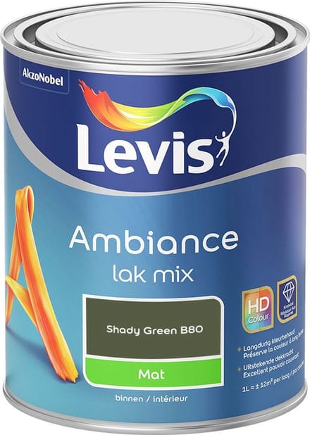 Levis - Ambiance Lak Mat Mix - Shady Green B80 - Mengverf - 1 L