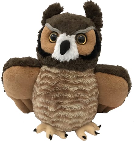 Wild Republic knuffel oehoe uil - knuffeldier - 30 cm - pluche - polyester