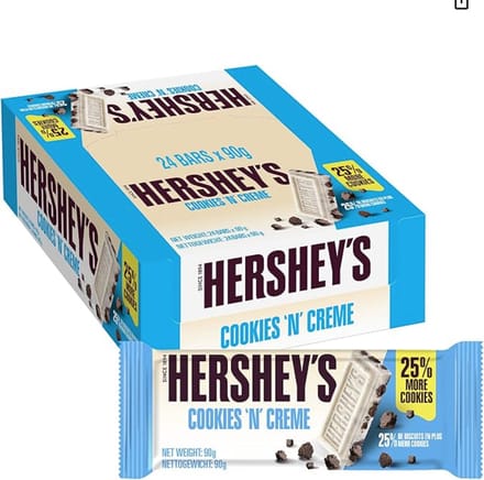 Hershey’s Cookies ’n’ Creme – 4‑Pack – American Candy Tasting Pack