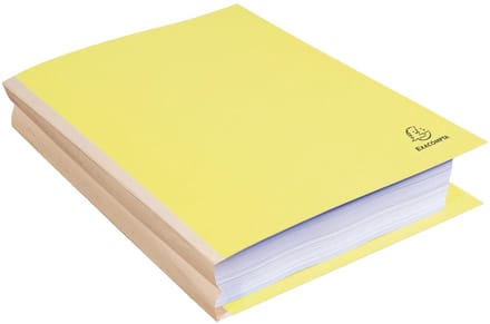 Exacompta FOREVER® 320 g/m2 - Pak van 25 dossiermappen met linnen rug - A4 - Geel - 770005E