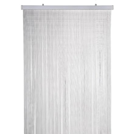 2LIF Vliegengordijn saba grijs- strengen 4cm breed 93 x 220 cm