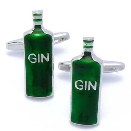 Manchetknopen - Gin Flessen Groen