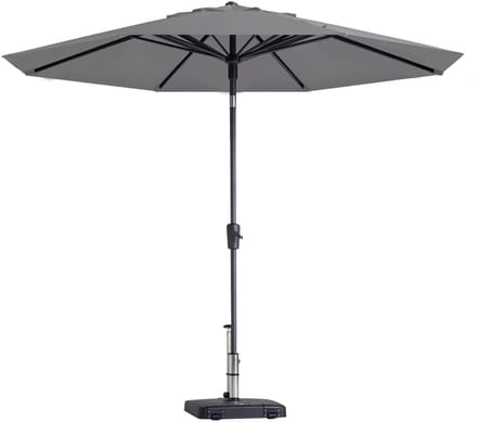Madison parasol paros ii round light grey 300cm -