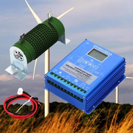 Hybride Laadregelaar - Wind Zonne Controller - Energie Opladen - MPPT Technologie - 12V 24V 48V - Aluminium