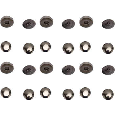 50 Sets Magnetische Drukknopen 14x4mm Hoge Hardheid Legering Magnetische Knop Sluiting Drukknopen voor Decoratie gray