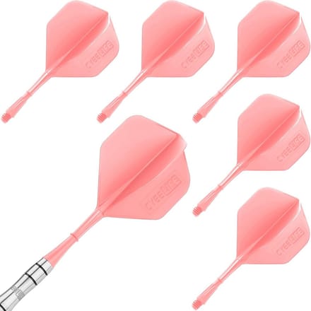 Set van 6 Professionele Dart Flights en Shafts met 2BA Bevestiging