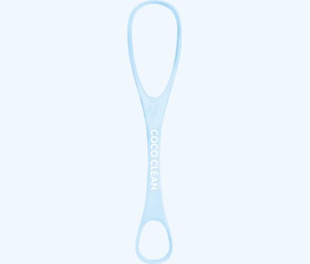 Coco Clean RVS Tongschraper – 4‑Zijdig – Blauw Design – Effectieve Tongreiniger – Halitose Preventie