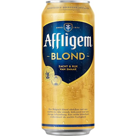 Blond bier blik