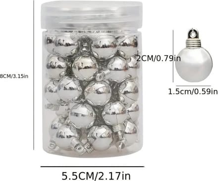 Nivard Kerstballen - Kerstversiering - Plastic - Mini Kerstballenset - Goud -48 stuks