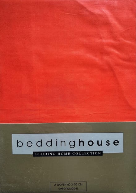 Beddinghouse Kussenslopen Uni -100% Katoen - 60x70 cm (2 Stuks) - Terra - Oxfordrand