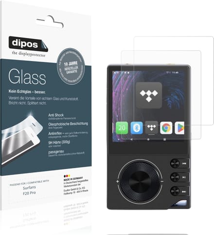dipos – 2x Matte Pantserfolie geschikt voor Surfans F20 Pro | 9H Screenprotector
