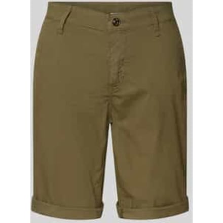 Regular fit bermuda met paspelzak aan de achterkant