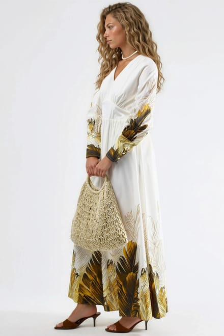 Tropisch Bloemenprint Maxi Jurk