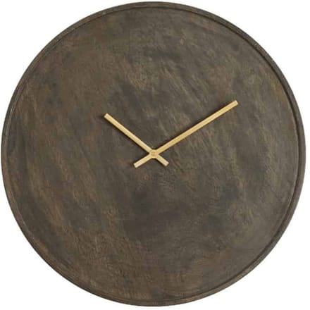 Light & Living Klok Veti - Donkerbruin - Ø41cm - Wandklok Modern