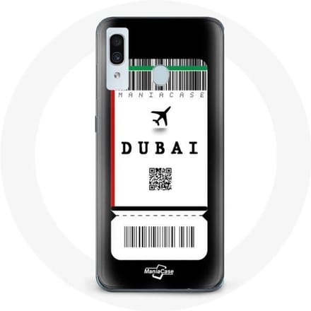 Coque - Samsung - Galaxy A20 - Billet d'avion Dubai - Souple - Protection synthétique