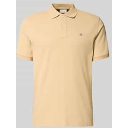 regular fit poloshirt met labelstitching