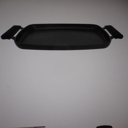 Durable Teppanyaki No Stick Zwart 47x29xh4,5cm Met 2 Siliconen Houdersal