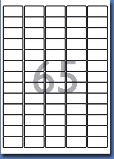 Decadry Etiketten / Labels 38.1 x 21.2mm - 100 vel