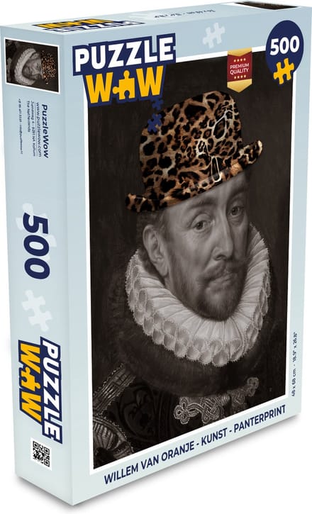 Puzzel Willem van Oranje - Kunst - Panterprint - Legpuzzel - Puzzel 500 stukjes