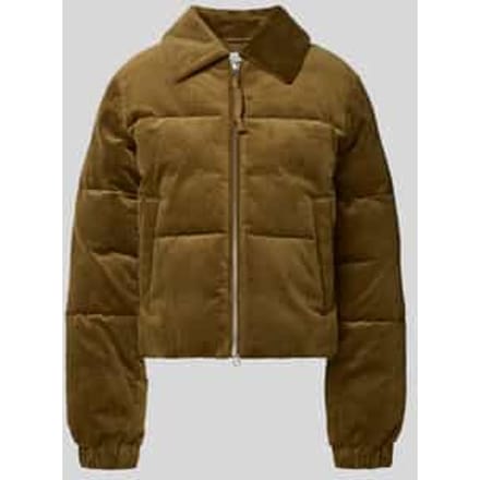 Boxy fit gewatteerd jack van katoenen corduroy
