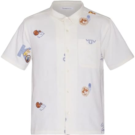 Bedrukt overhemd KnowledgeCotton Apparel Box fit