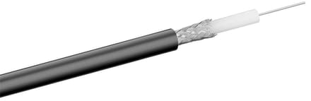 Goobay RG-58 coaxkabel 50 ohm, dubbel afgeschermd, 100 m op rol